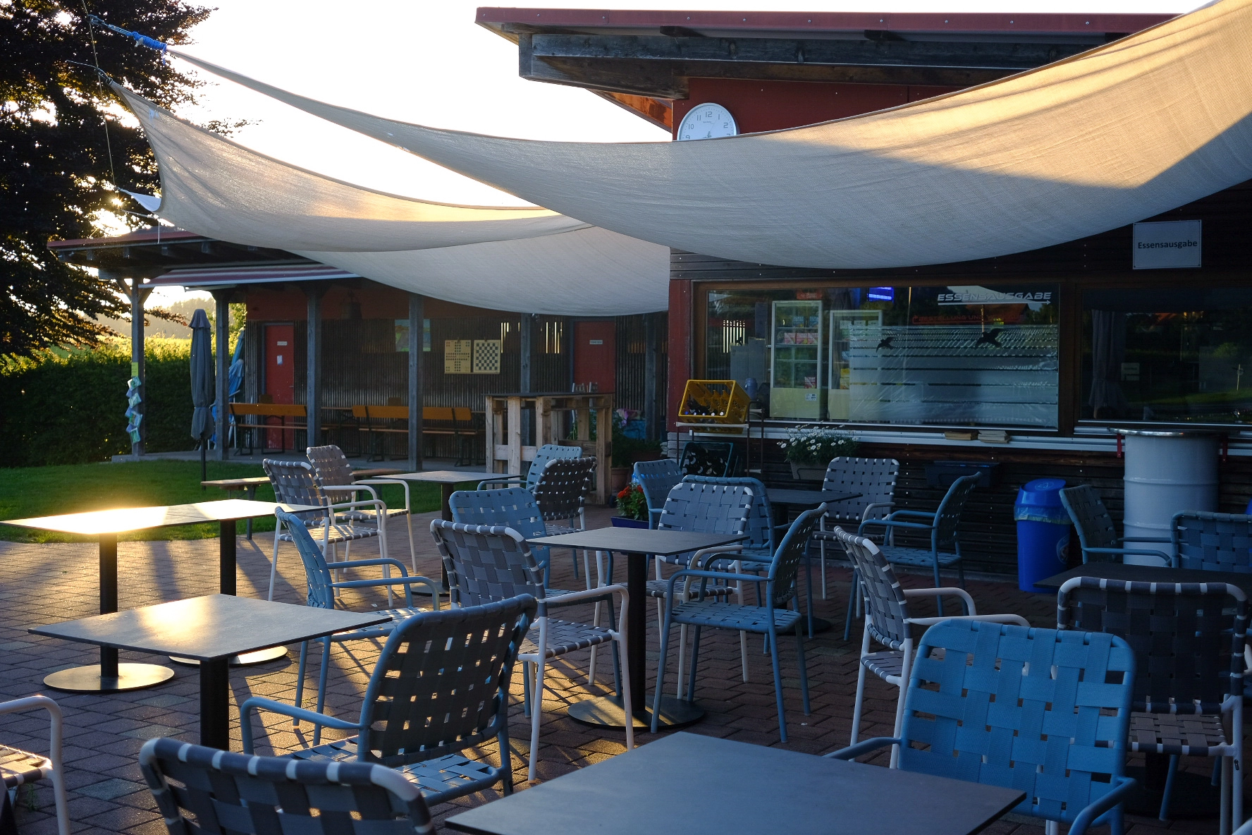 Blick auf den Kioskbereich