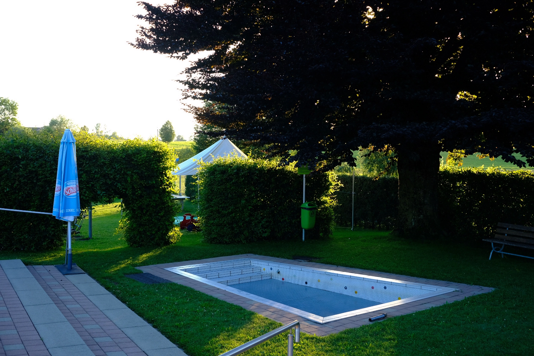 Blick auf das Babybecken